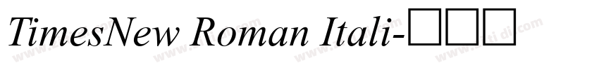 TimesNew Roman Itali字体转换